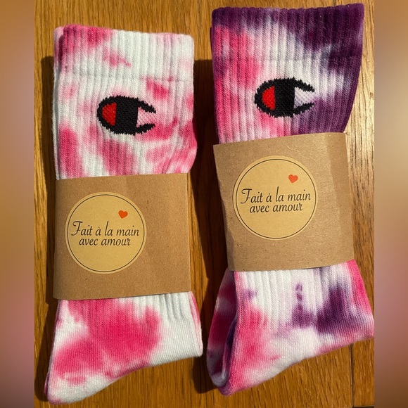 2 pairs of Champion tie dye socks - Picture 1 of 3